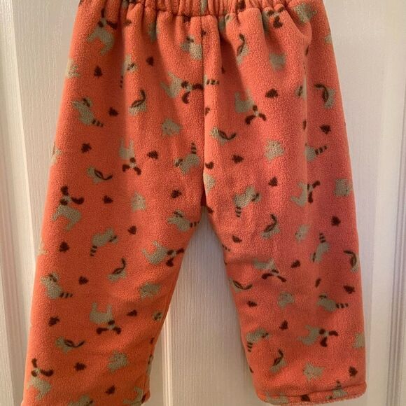 Green Sprouts Eco Circle Fleece Pants Forest Friends Pink Size XL 2 years NWT - Picture 9 of 9